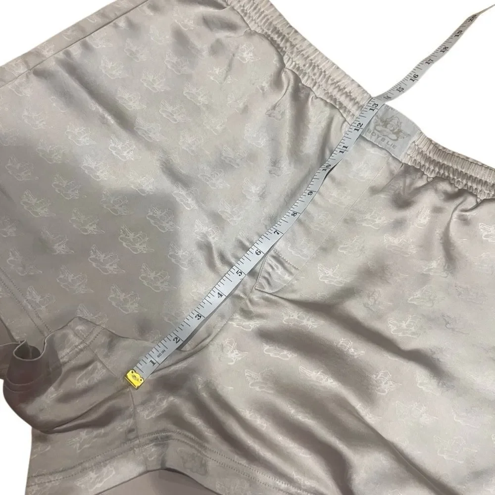 Boys Lie Satin Lounge Shorts all-over cherub print Size XXL - Picture 14 of 16